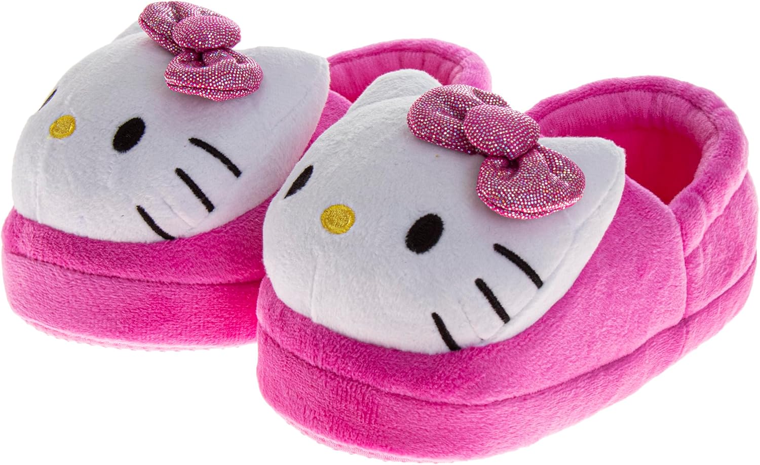 Тапочки Hello Kitty Sanrio Sweethearts Strawberry Shortcake Harry Potter для девочек и мальчиков, с котиком Kitty, домашние мягкие плюшевые тапочки для детей. Размеры: 5-10 для малышей, 11-13 для маленьких детей, 2-5 для старших детей Josmo, Bub... — фото 4