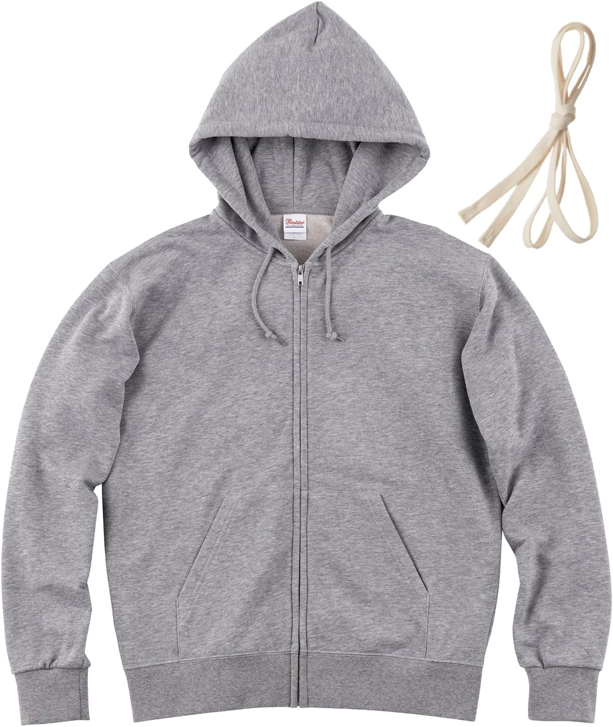 

Мужская толстовка Printstar 00189-NNZ, 273 г, на флисовой подкладке, стандартный капюшон с застежкой-молнией, светло-серый