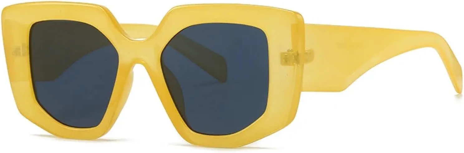 

Солнцезащитные очки с защитой от УФ-излучения UV400 | Женские, конфетно-желтого цвета, для занятий спортом на открытом воздухе и вождения DSVIGF, Yellow Grey