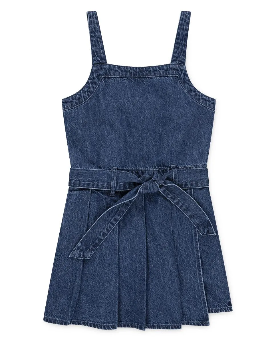 

Плиссированное платье-юбка для девочек Abercrombie, синий