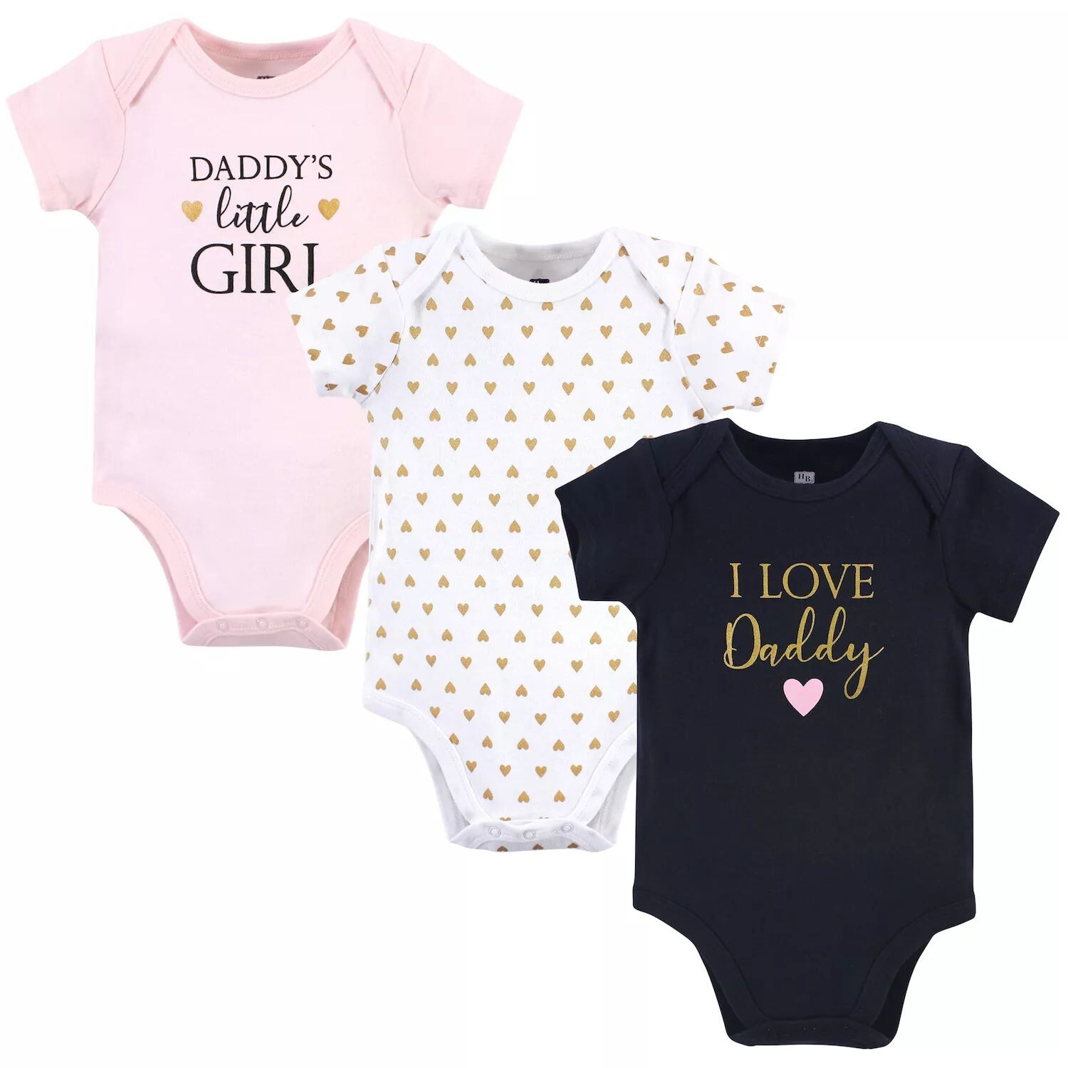 Хлопковые боди Hudson для маленьких девочек, 3 шт., Girl Daddy Hudson Baby — фото 4