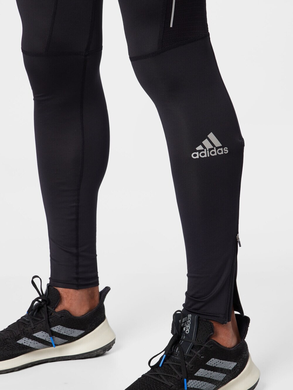 Узкие тренировочные брюки Adidas Own The Run, черный — фото 3
