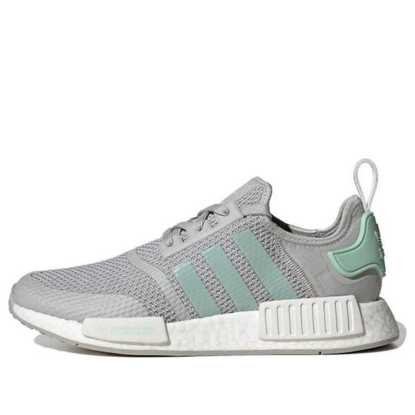 

Кроссовки nmd_r1 'grey blush green' Adidas, белый