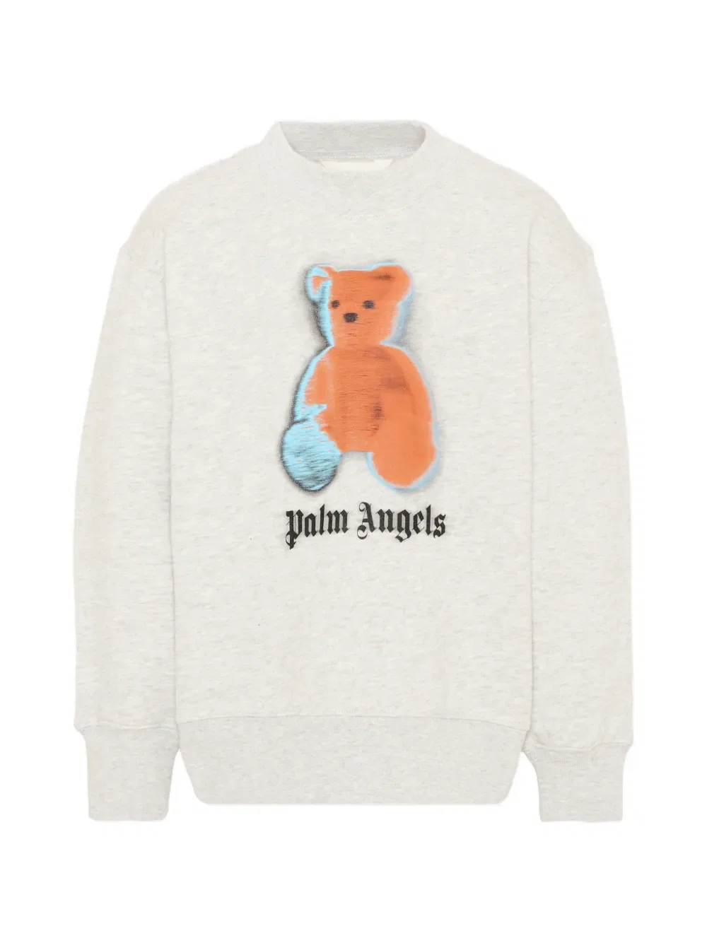Свитер с логотипом в виде медведя Palm Angels Kids, серый