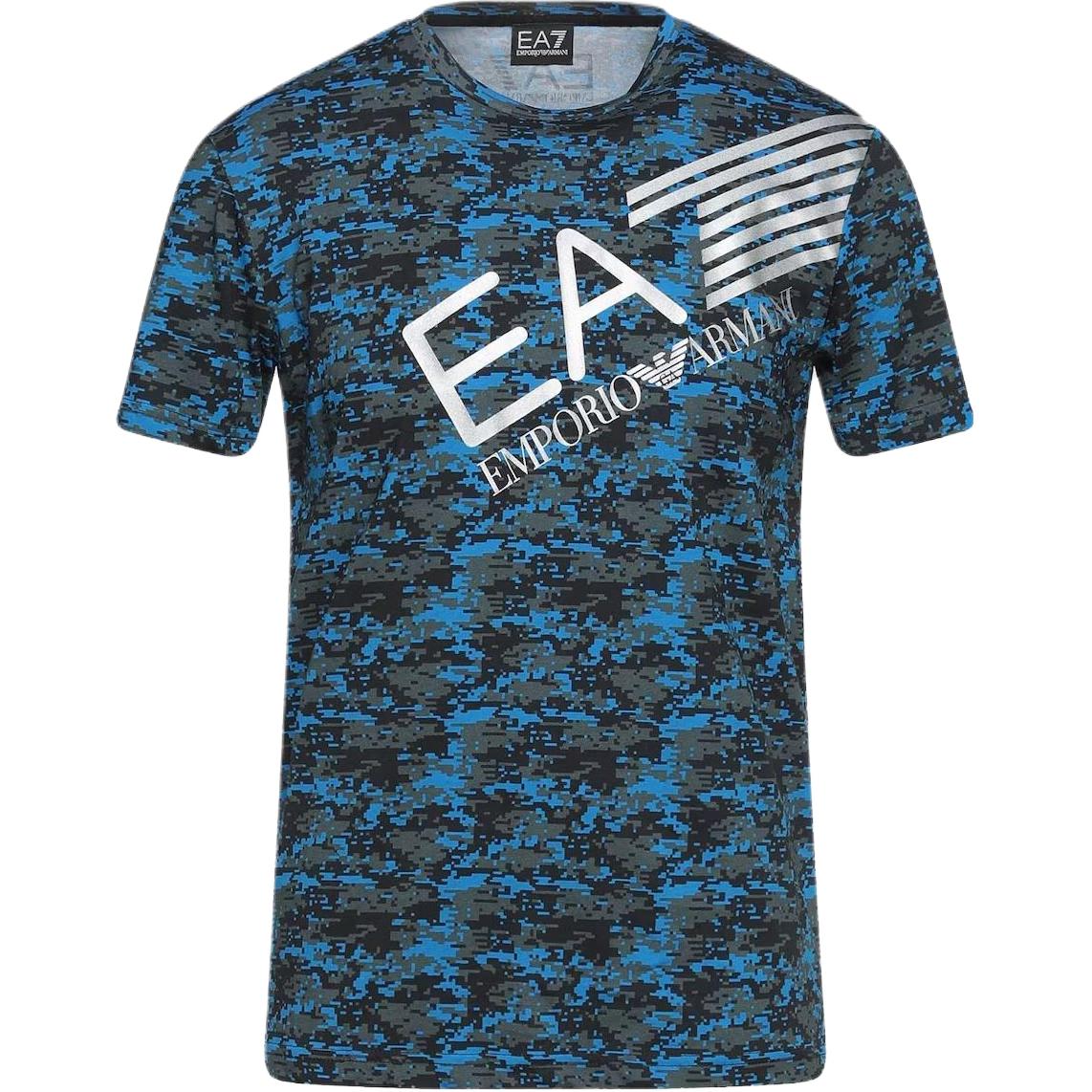 

Футболка мужская SS23 камуфляж синий EMPORIO ARMANI