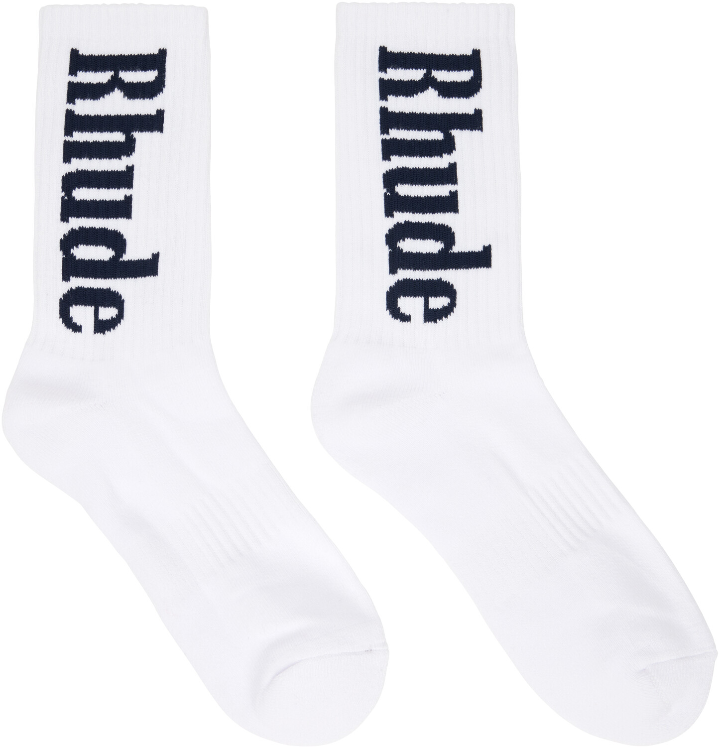 

Белые носки с вертикальным логотипом RH Rhude