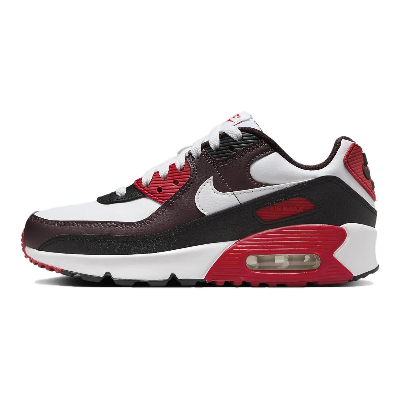 

Детские кроссовки Nike Air Max 90 устойчивые к истиранию низкие беговые White Black Red