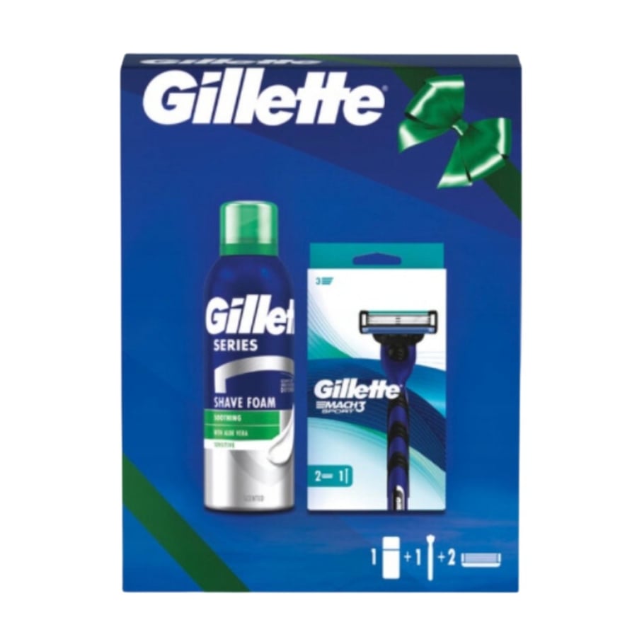 

Gilette Mach3 Sport Set Пена для бритья Mach3 Sport 200 мл
