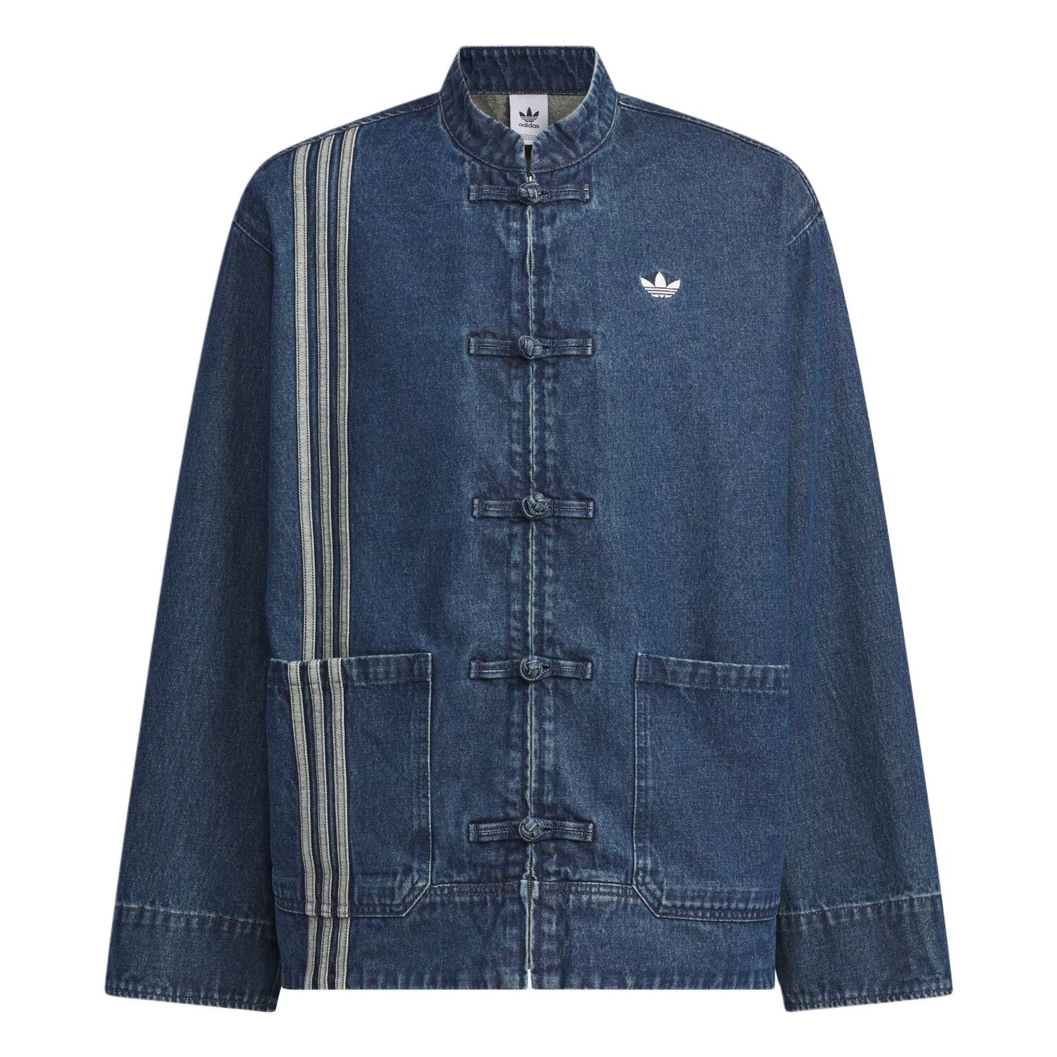 Adidas Originals Куртка джинсовая синяя унисекс, Denim Blue — фото 3