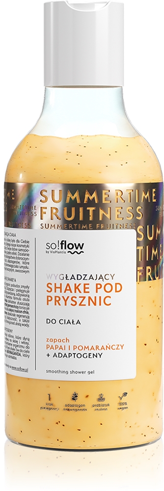 

Разглаживающий гель для душа-коктейль для всех типов кожи So!Flow, papaya & orange 400 мл