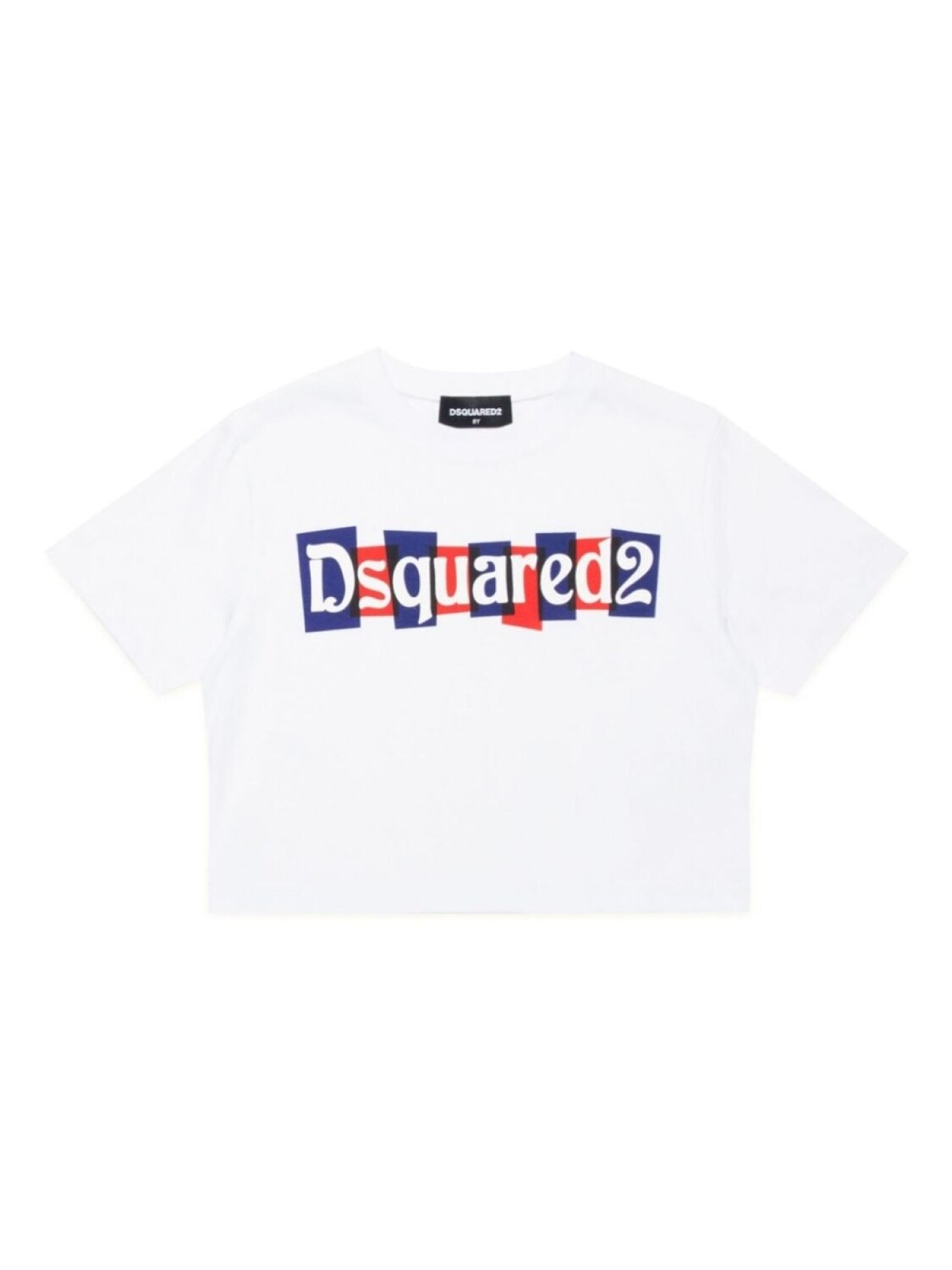 

DSQUARED2 KIDS укороченная футболка с логотипом, белый