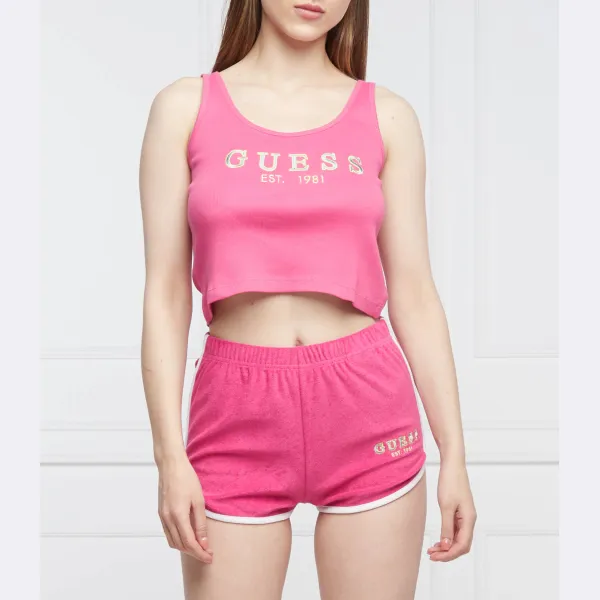 

Облегающий топ Guess, розовый