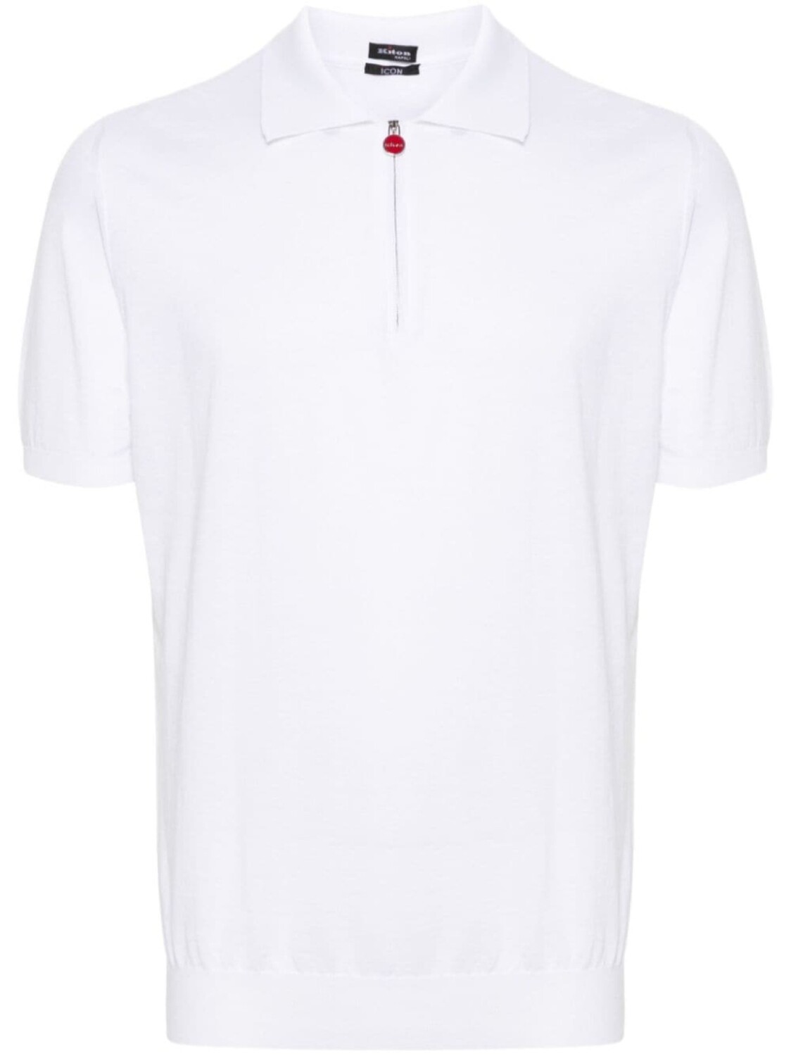 

Kiton рубашка поло в рубчик, белый