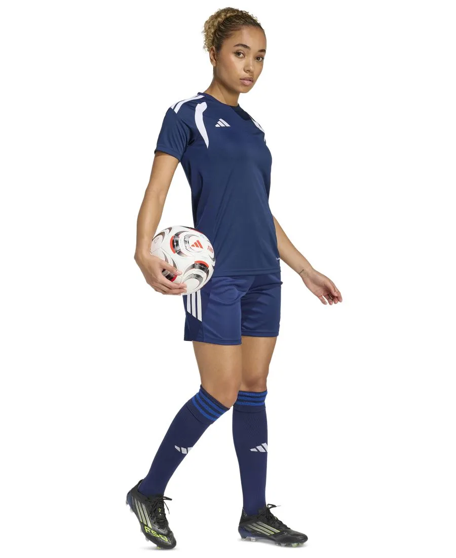 Женская футболка Tiro 26 League Soccer Adidas, team темно-синий синий 2/белый — фото 2