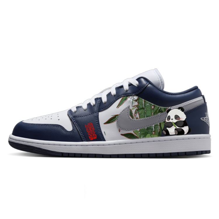 

Air 1 Усиленные Амортизирующие Износостойкие Противоскользящие Низкие Кроссовки Винтажные Баскетбольные Мужские Синий Белый Jordan