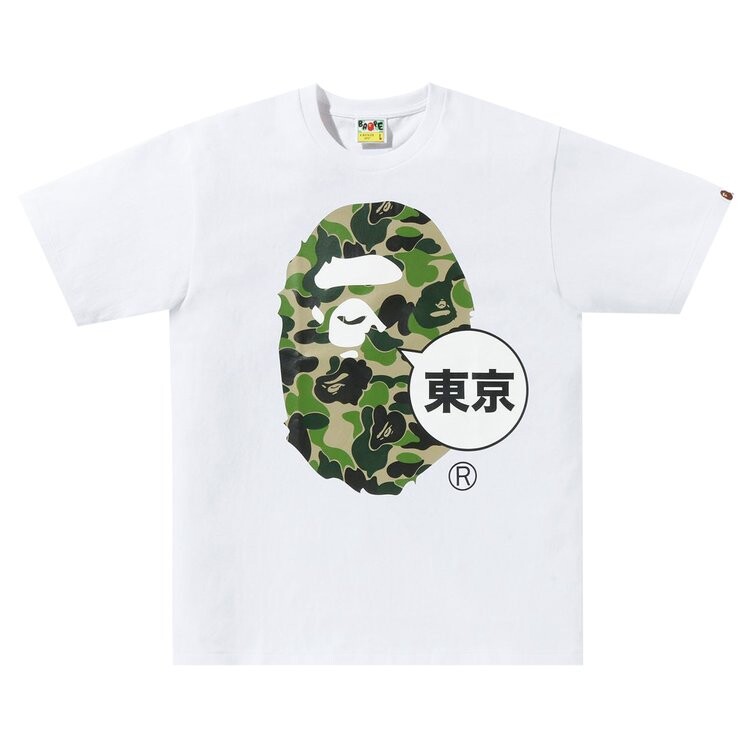 

Футболка BAPE Tokyo Big Ape Head City Tee, белый