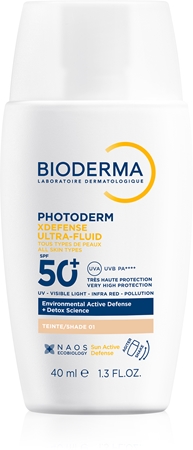 

Защитная тонизирующая жидкость для лица spf 50+ Bioderma Photoderm XDefense Tinted, 01 Very Light 40 ml