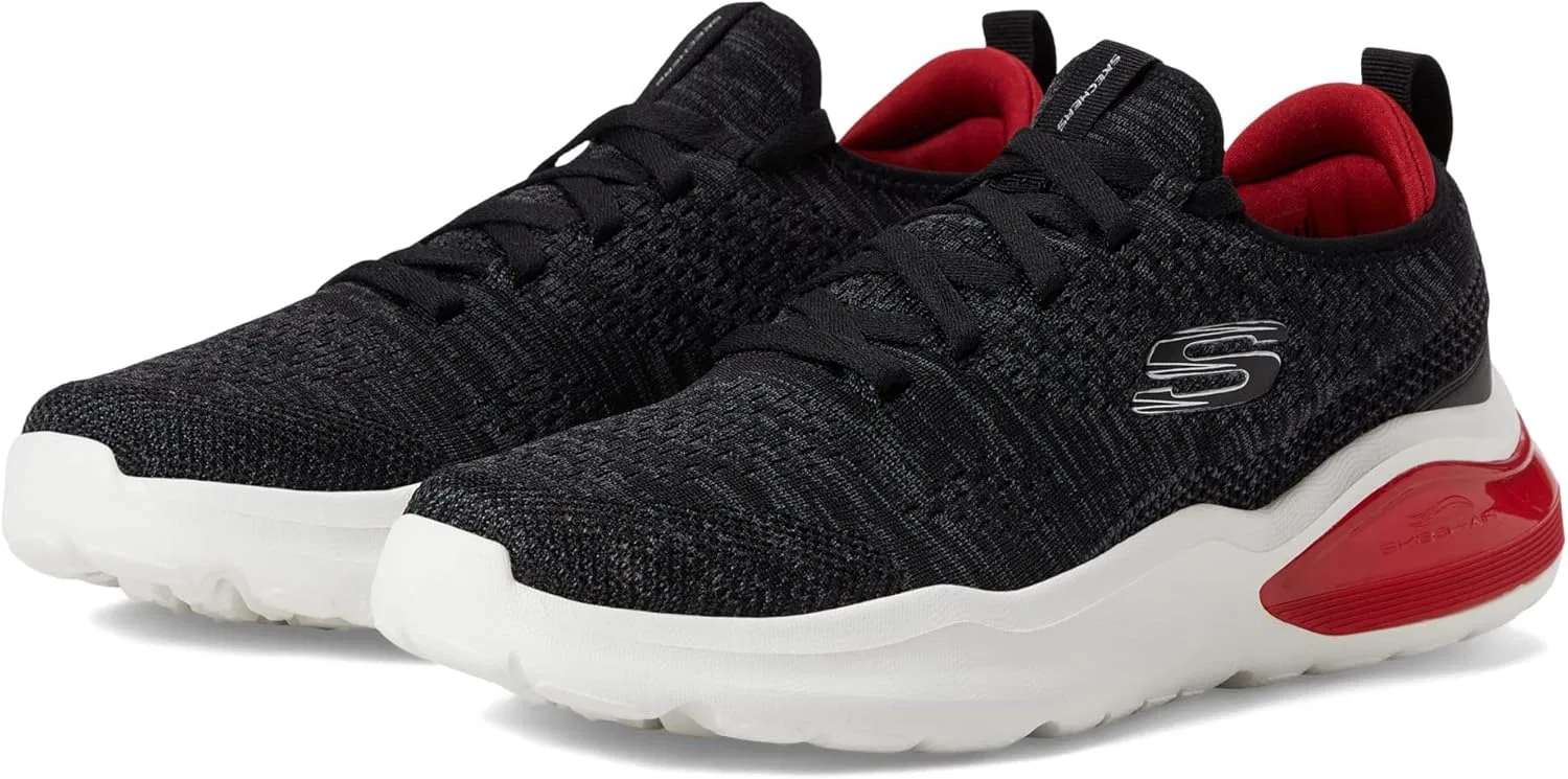 Мужские кроссовки Skechers 232561 BKRD, 3-Black Knitted Synthetic Red Edge — фото 2