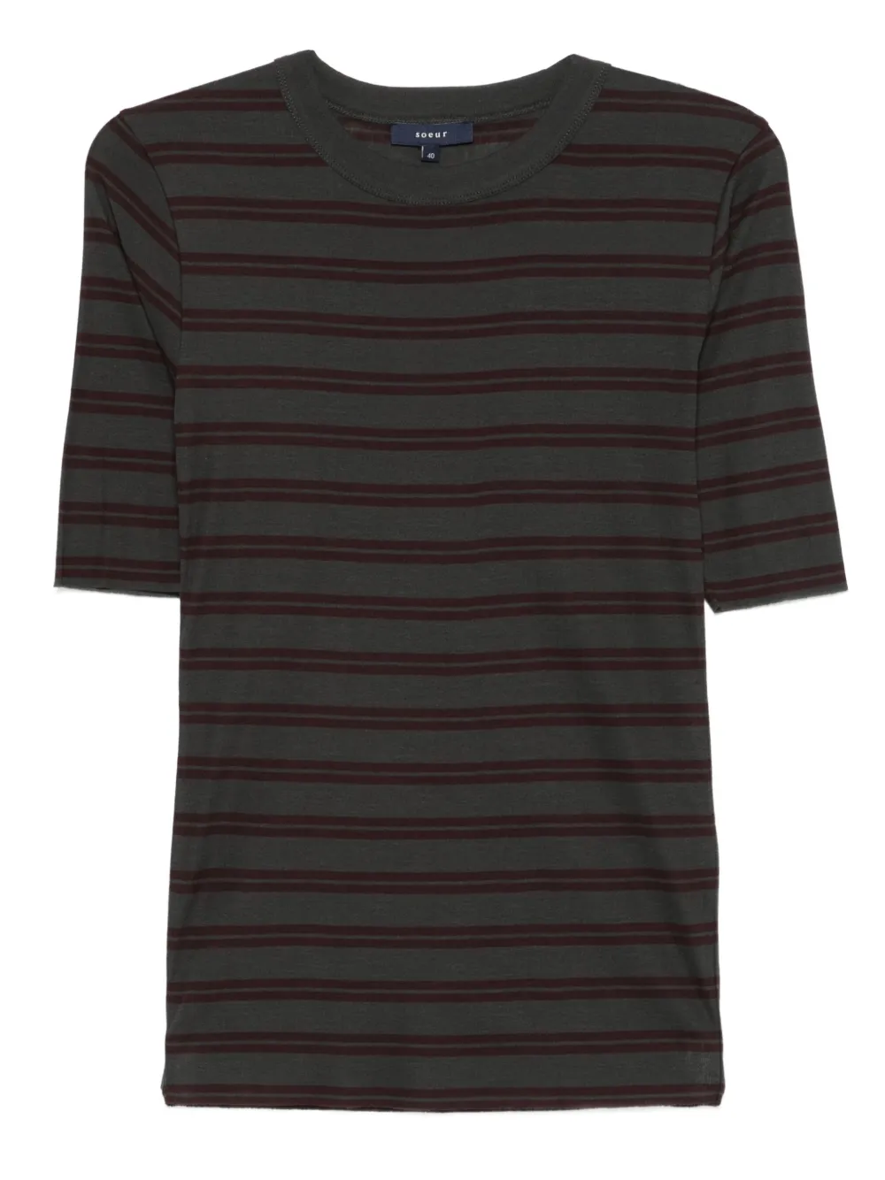 

Футболка в полоску Soeur, серый