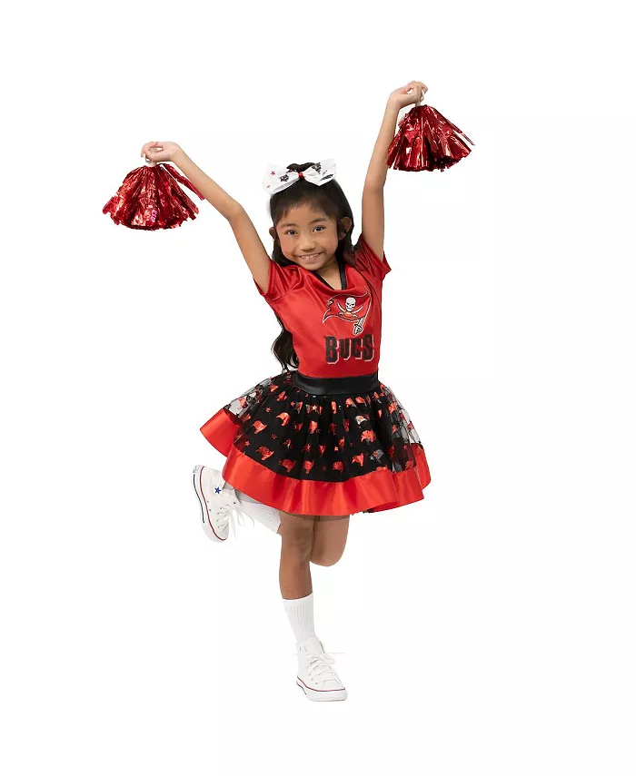 

Детский костюм для девочек Tampa Bay Buccaneers с пачкой и V-образным вырезом для игрового дня Jerry Leigh