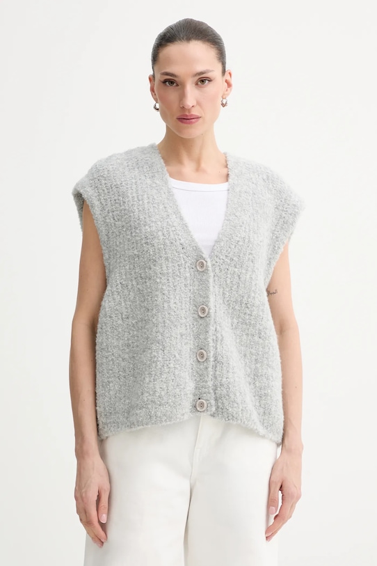 

Жилет из шерстяной смеси American Vintage, серый