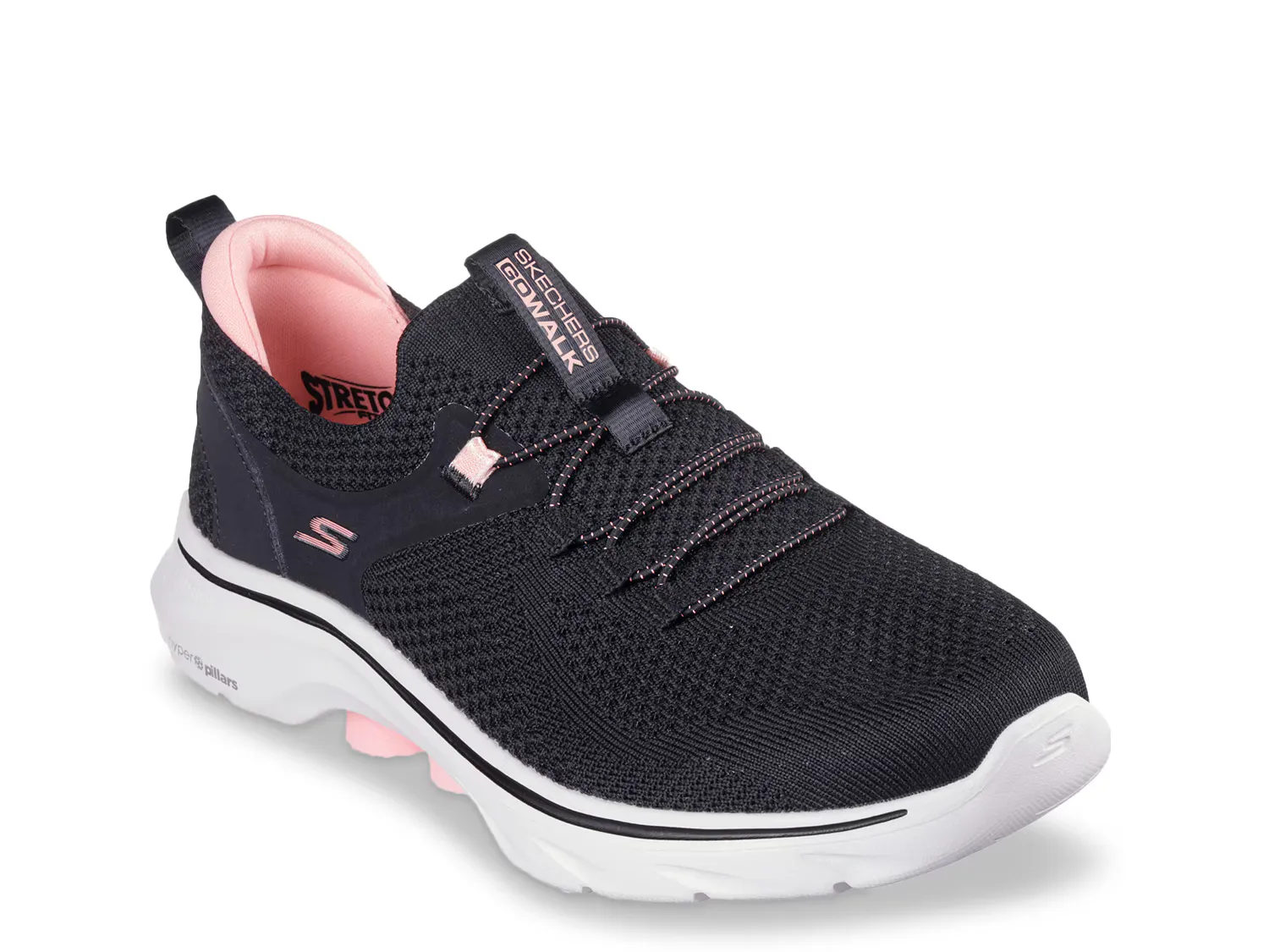 

Кроссовки GO WALK 7 Abie Slip-On Sneaker Skechers, черный/розовый