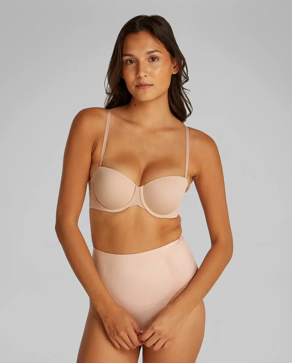 Бюстгальтер с косточками без бретелек PERFECTLY FIT Calvin Klein, бежевый — фото 3