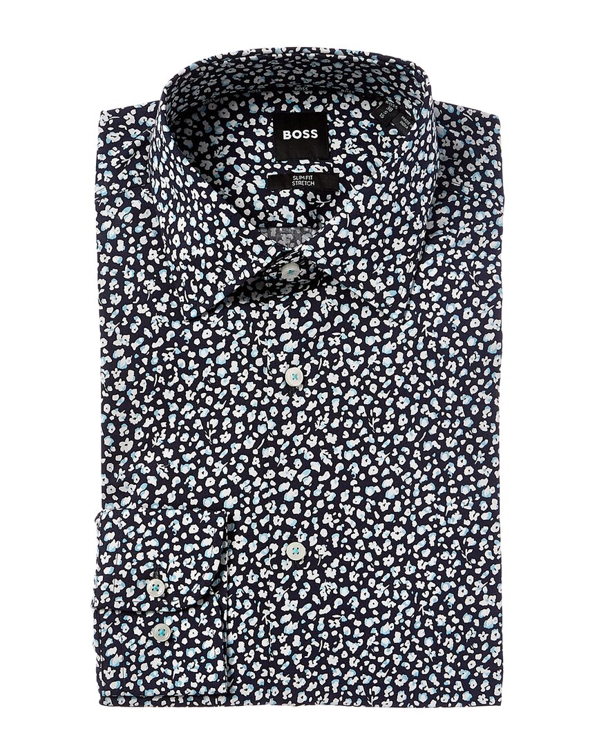 

Рубашка-платье Boss by Hugo Boss Hank Slim Fit, синий
