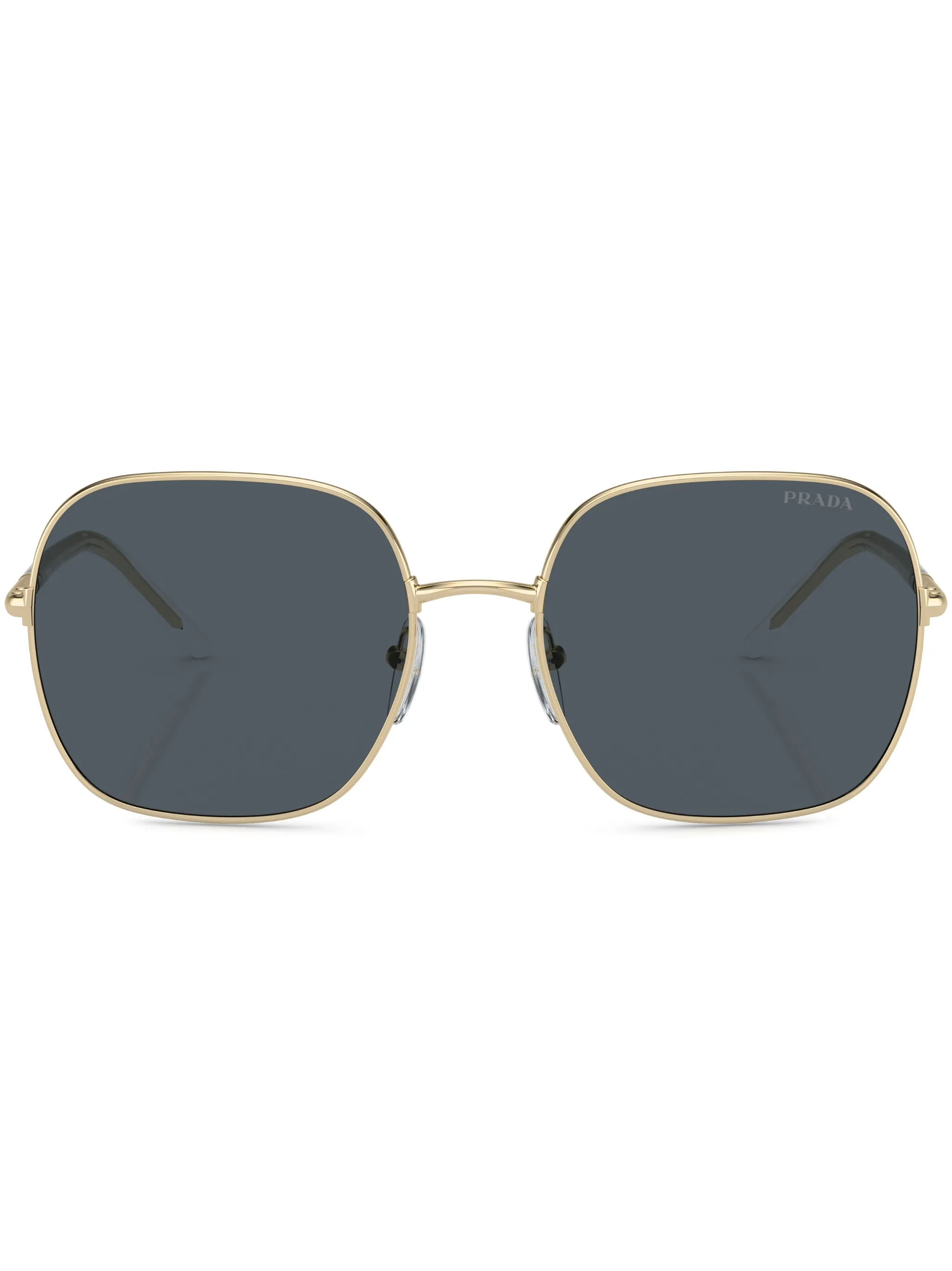 

Солнцезащитные очки в квадратной оправе Prada Eyewear, золотистый