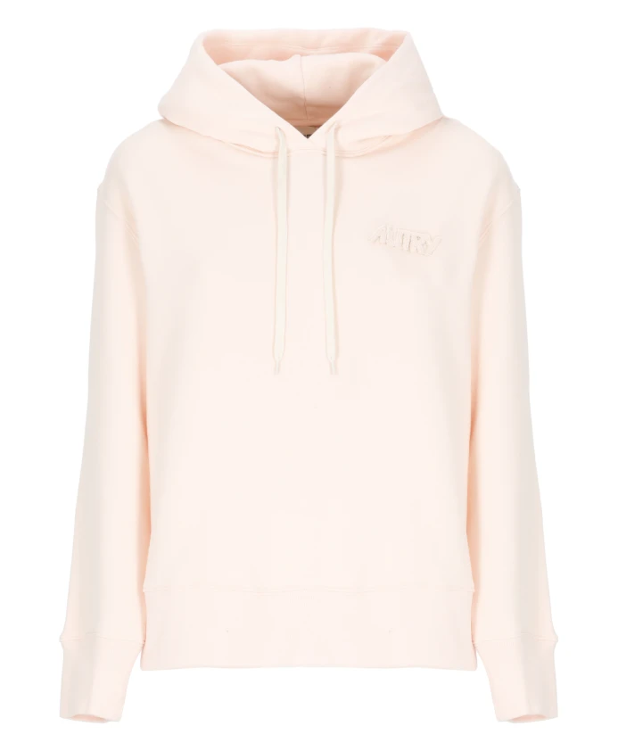 

Розовая хлопковая толстовка с вышитым логотипом. Autry, розовый