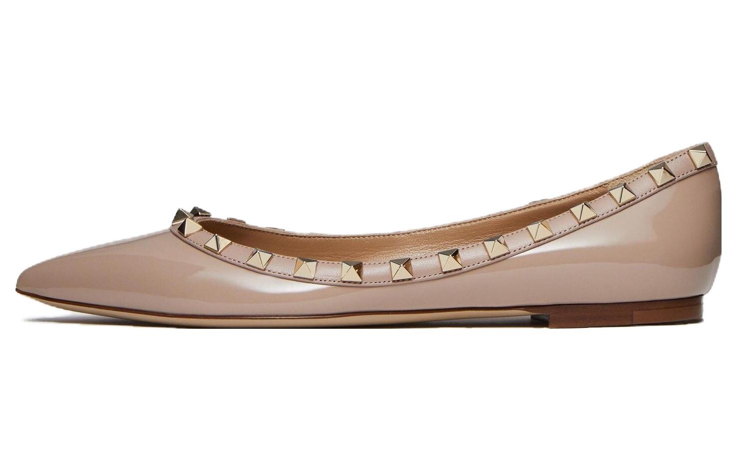 Женские туфли Valentino Rockstud, коричневый