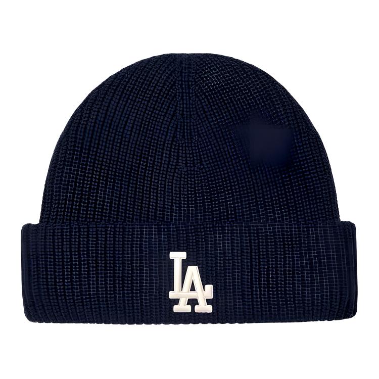 

MLB Трикотажная шапка унисекс тёмно-синяя, Navy Blue
