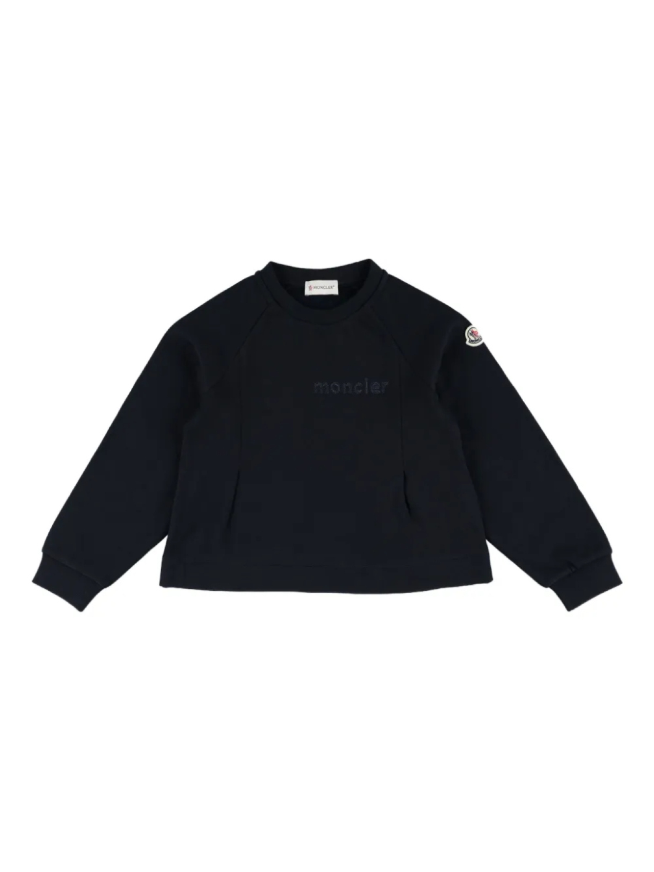 Moncler Enfant спортивный костюм с вышитым логотипом, черный — фото 2