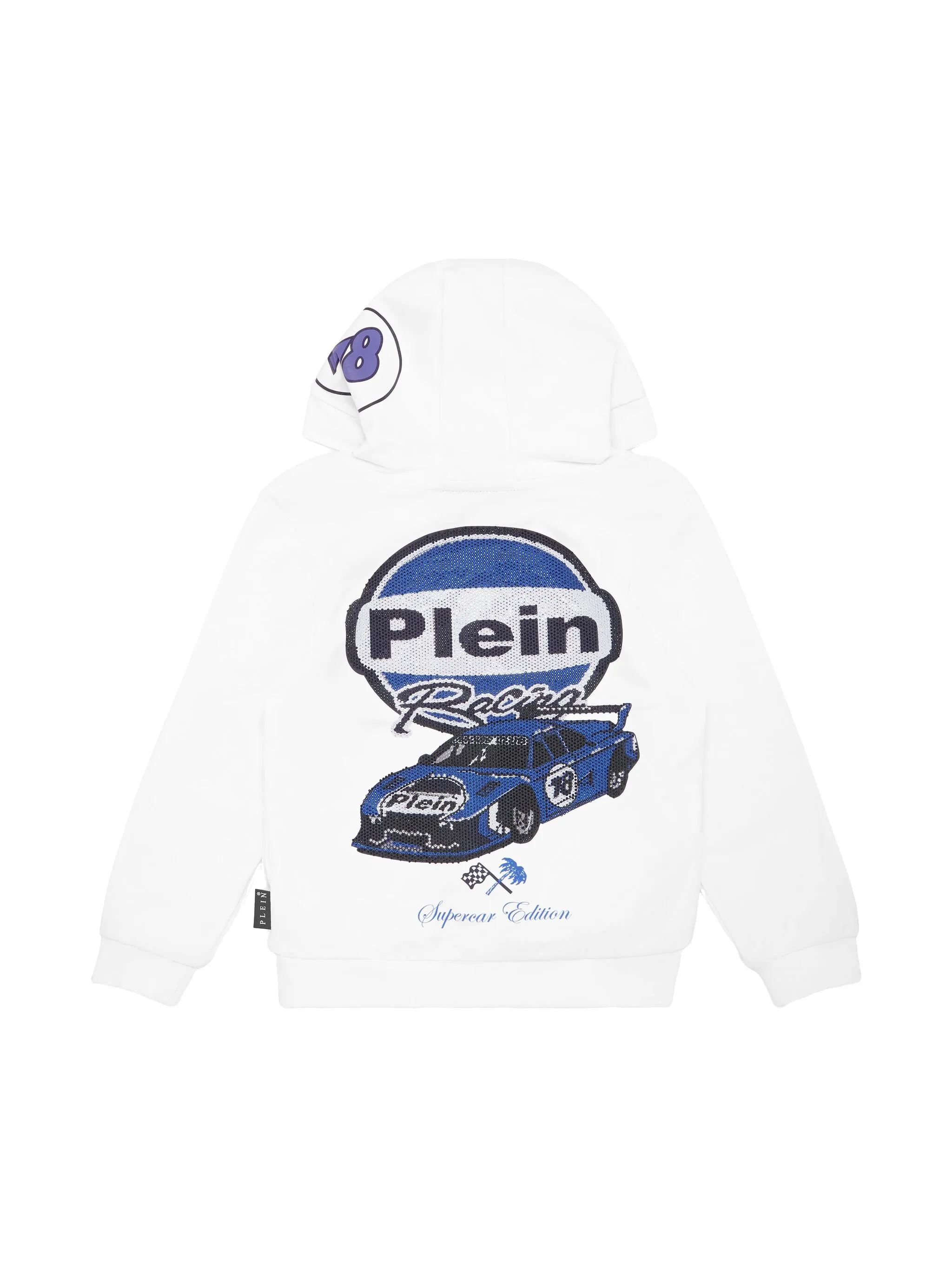 Худи Strass Cars Racing Philipp Plein, белый — фото 2