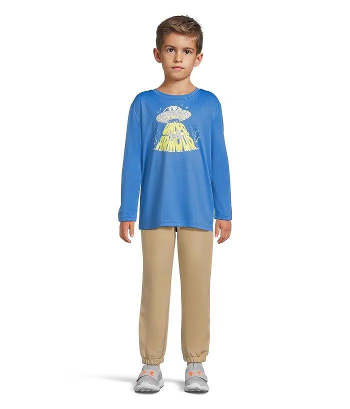Футболка с длинным рукавом UFO Tech Under Armour Kids, Neo Turquoise — фото 4