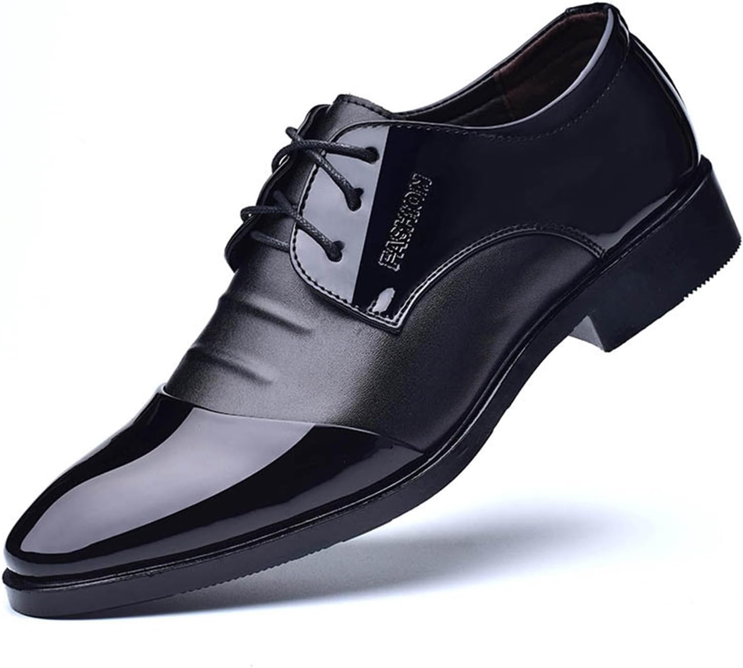 

Мужские классические туфли KYOESCAI, деловые, сшитые в стиле пэчворк, на шнуровке, оксфорды с крыльями, для вечеров, униформы, работы и офиса, черный