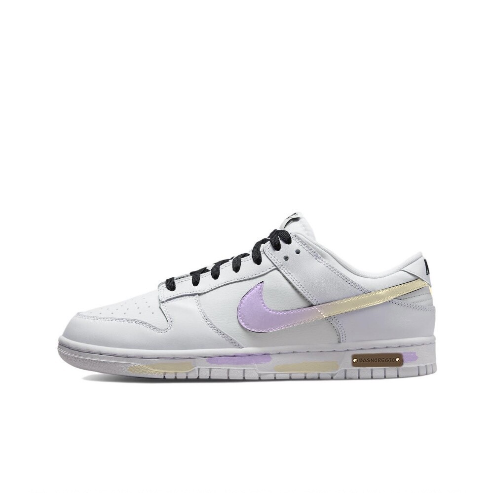 

Кроссовки Nike Dunk Skateboarding Shoes Men Low-top Pink/Yellow, розовый