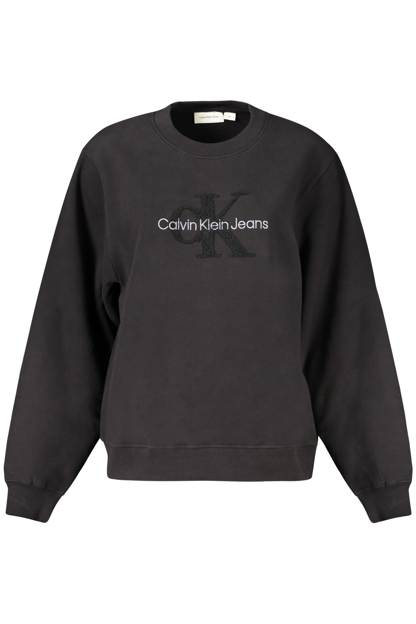 

Толстовка женская Calvin Klein с двойным логотипом, черный