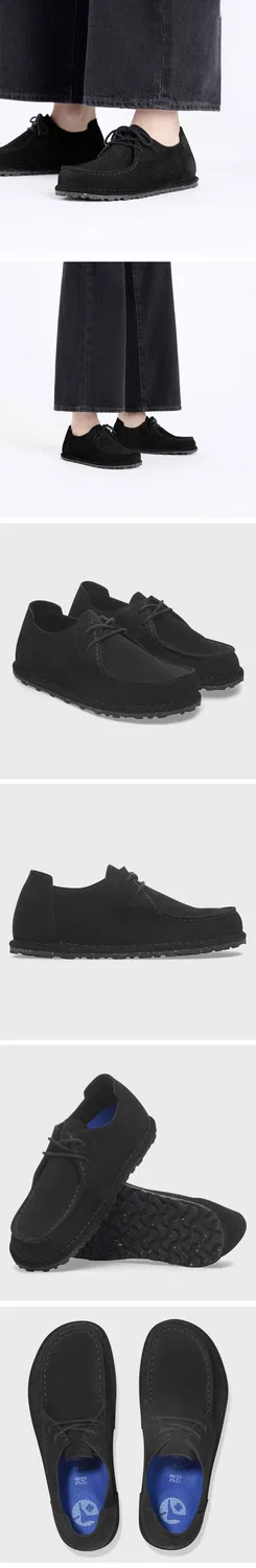 Мужские мокасины Uty Lace Suede чёрные от Birkenstock — фото 2