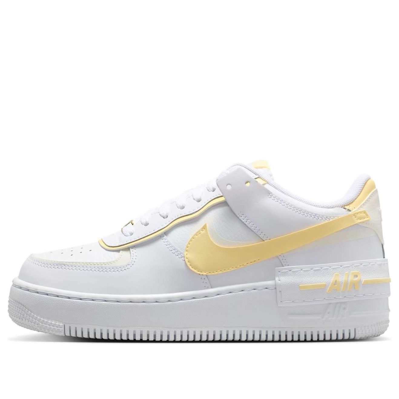 Кроссовки (WMNS) Nike Air Force 1 Shadow 'White Soft Yellow'