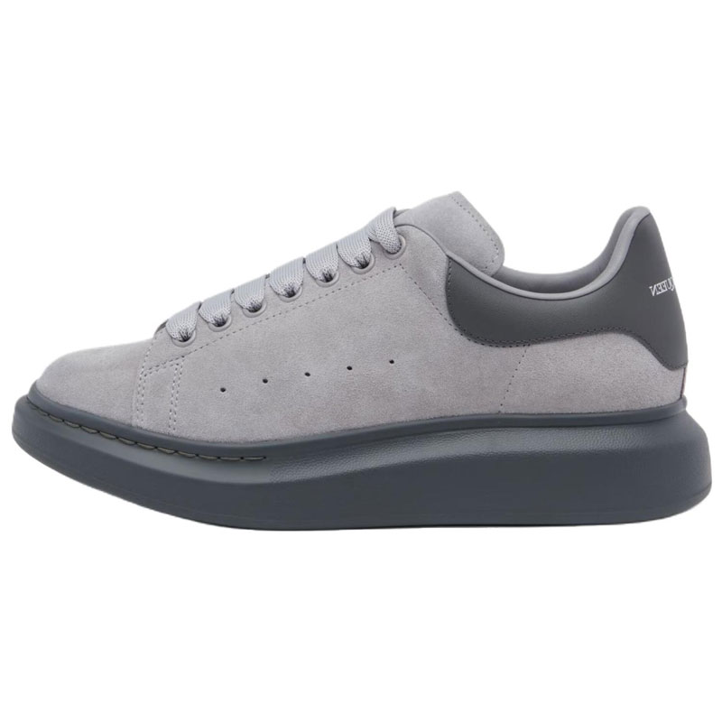 Alexander McQueen Оверсайз кроссовки из телячьей кожи low top мужские серые
