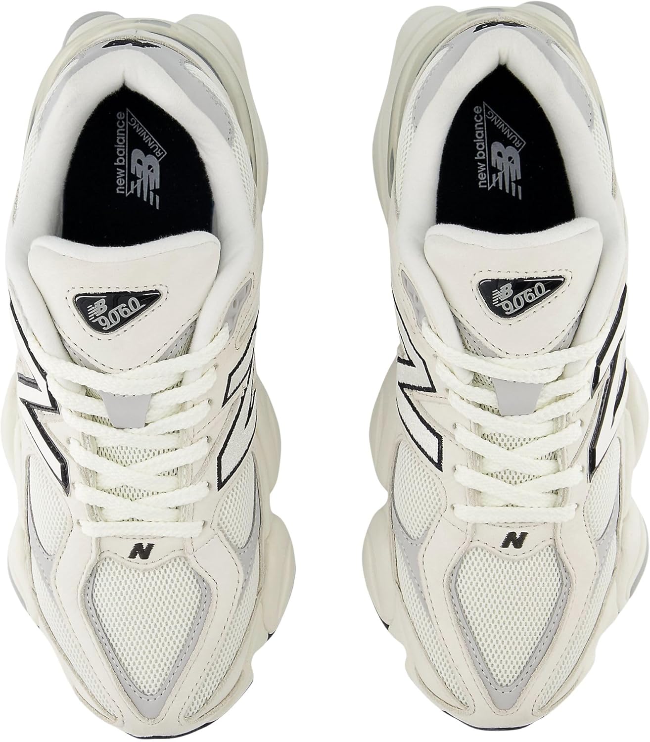 Кроссовки New Balance 9060 для взрослых, унисекс, белый/серый — фото 3