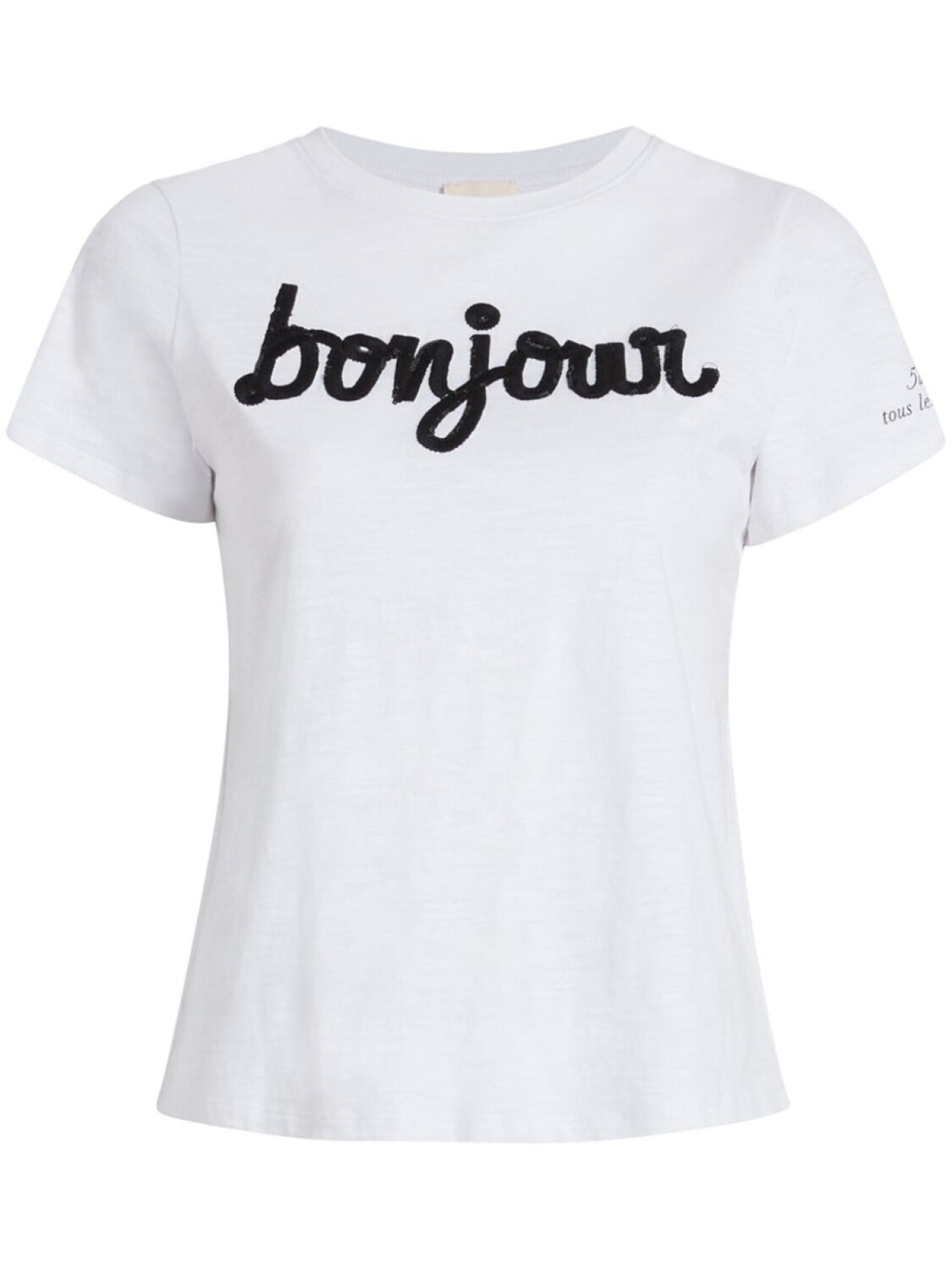 

Cinq A Sept футболка Bonjour, белый