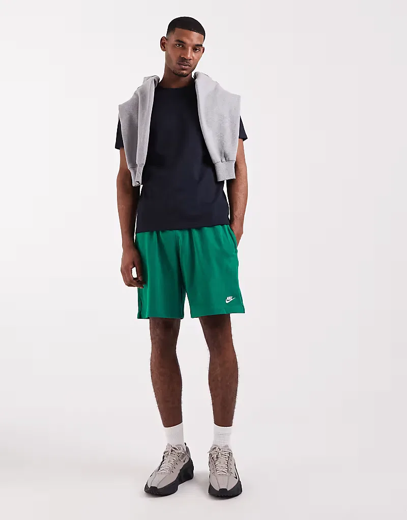 Вязаные шорты Nike Club, зеленый