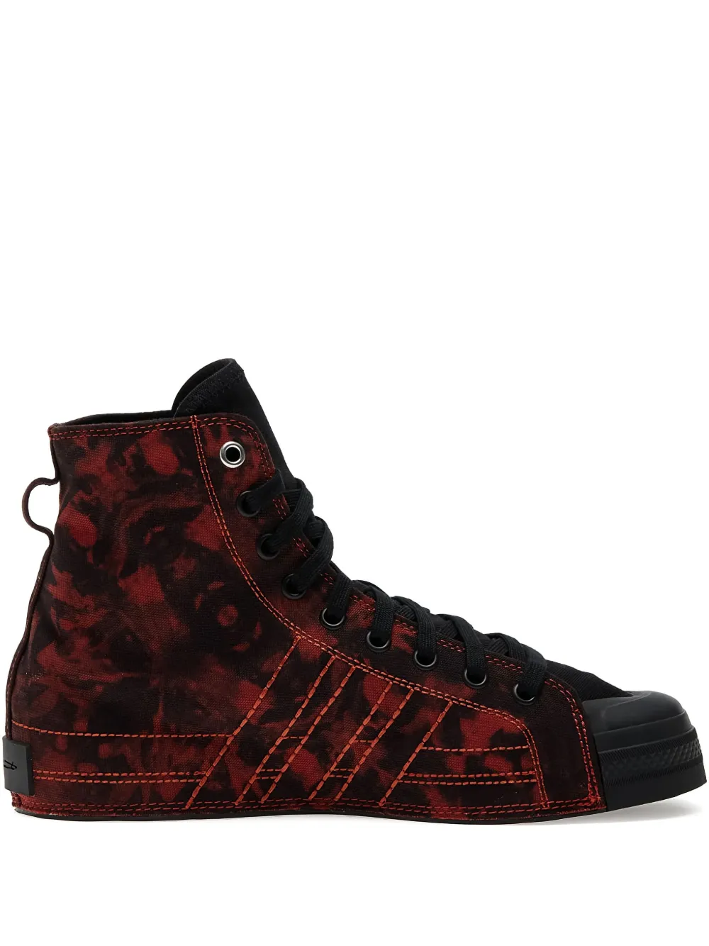 

Высокие кеды Nizza Hi с принтом тай-дай Y-3, черный