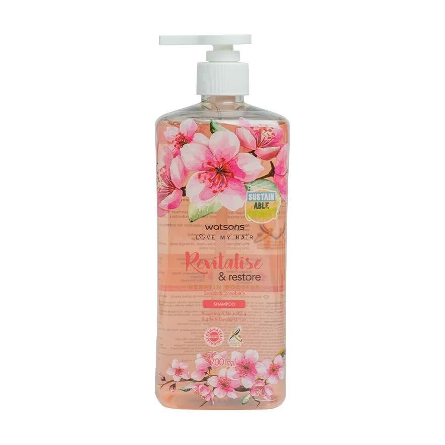 

Watsons Сакура Клубничный Шампунь 700мл, Pink