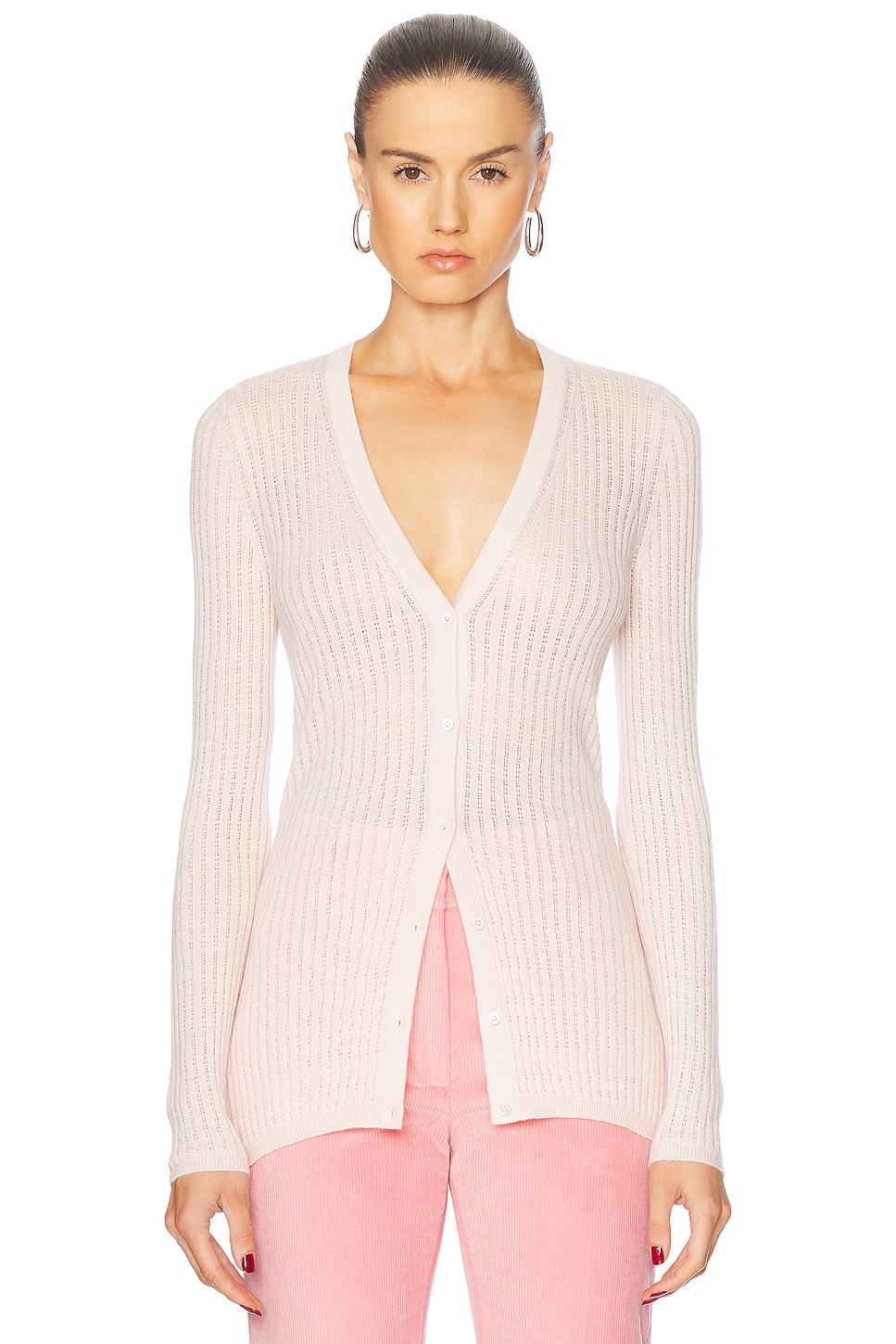 

Эмма Пуантелл Кардиган Gabriela Hearst, цвет Pale Blush