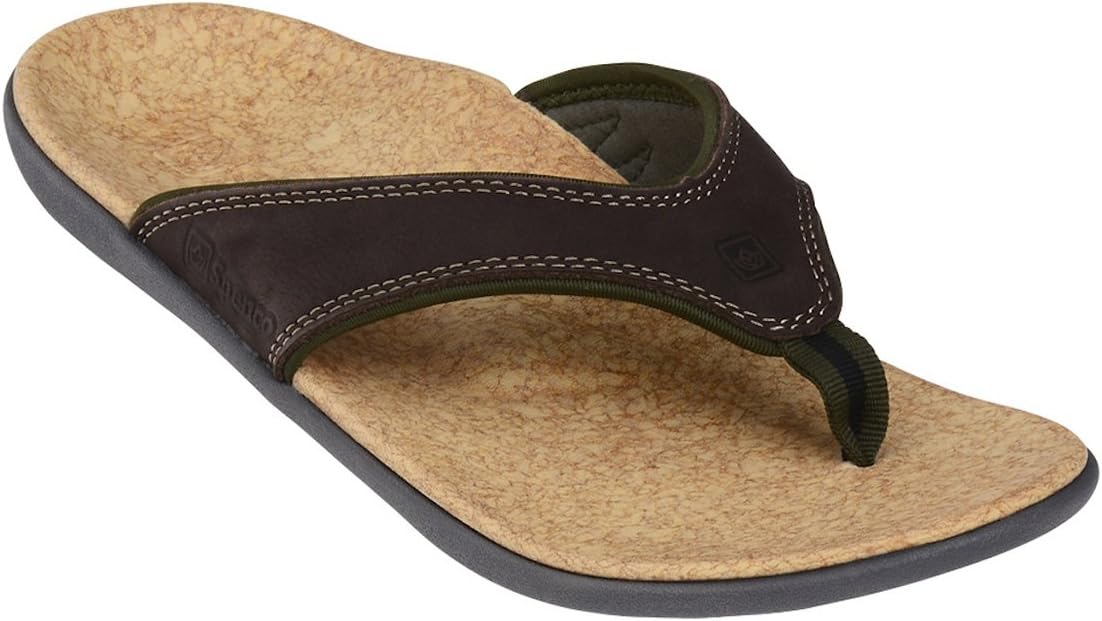 

Мужские кожаные сандалии Spenco Yumi, темно-коричневый