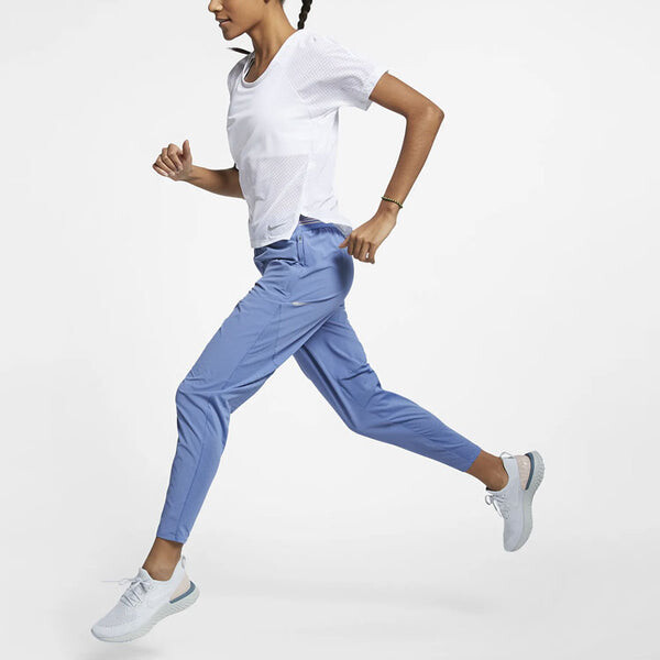 Футболка дышат Miler Running с коротким рукавом Nike, белый — фото 3