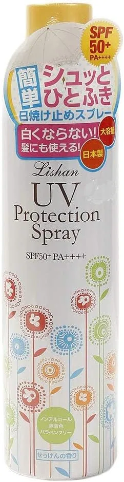 Солнцезащитный спрей SPF50+ PA++++ Lishan, 2 шт по 250 мл, мыльный аромат — фото 2